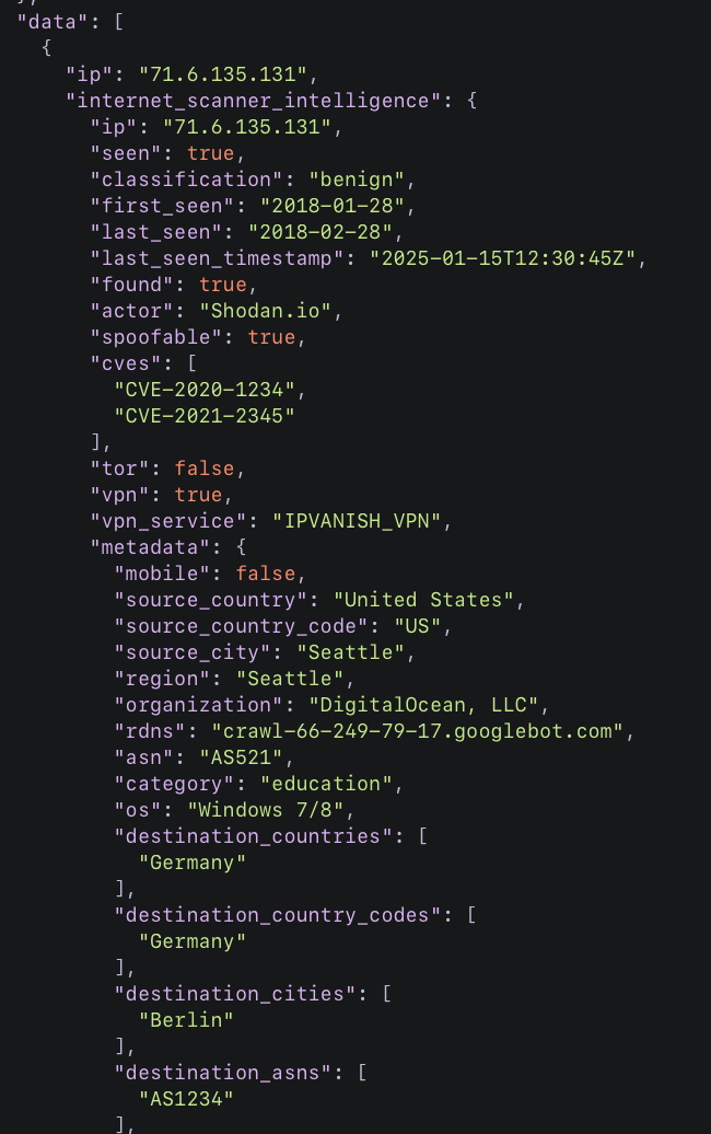 New GNQL Enrichment endpoint — screenshot 1