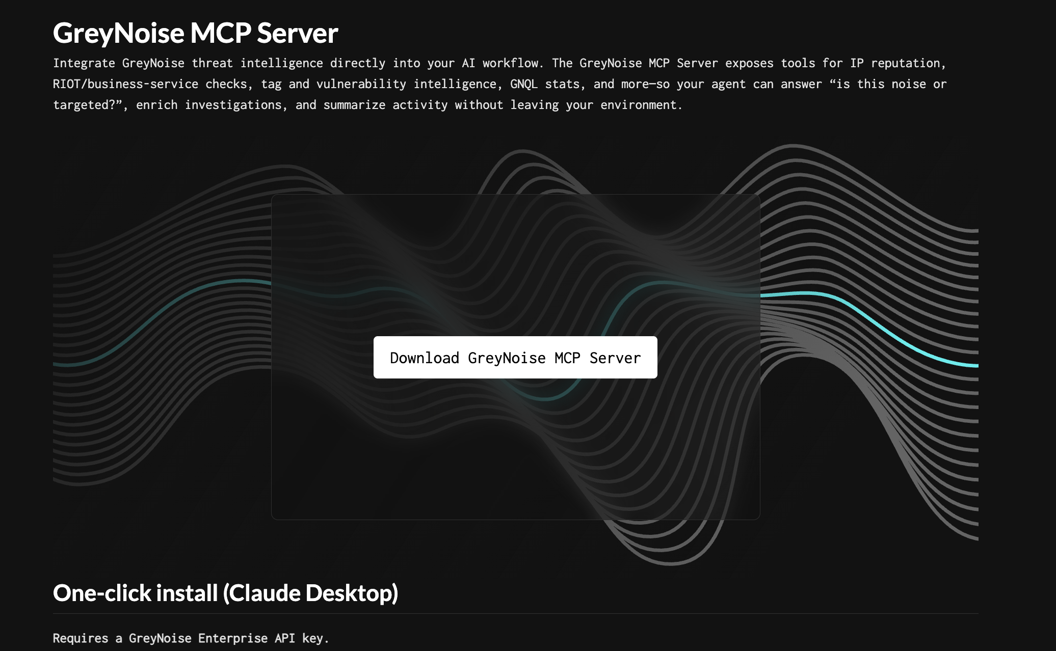 GreyNoise MCP — Agent-Native Distribution Channel — screenshot 1