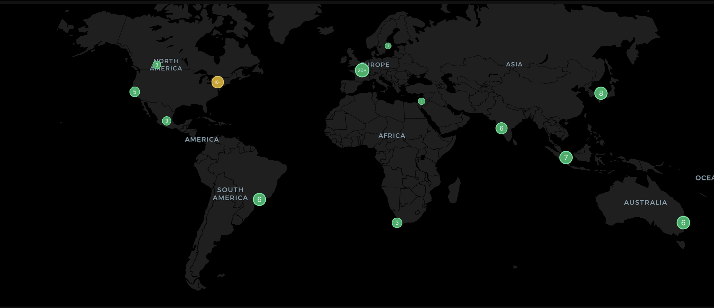 Visualizer — Sensors World Map — screenshot 1