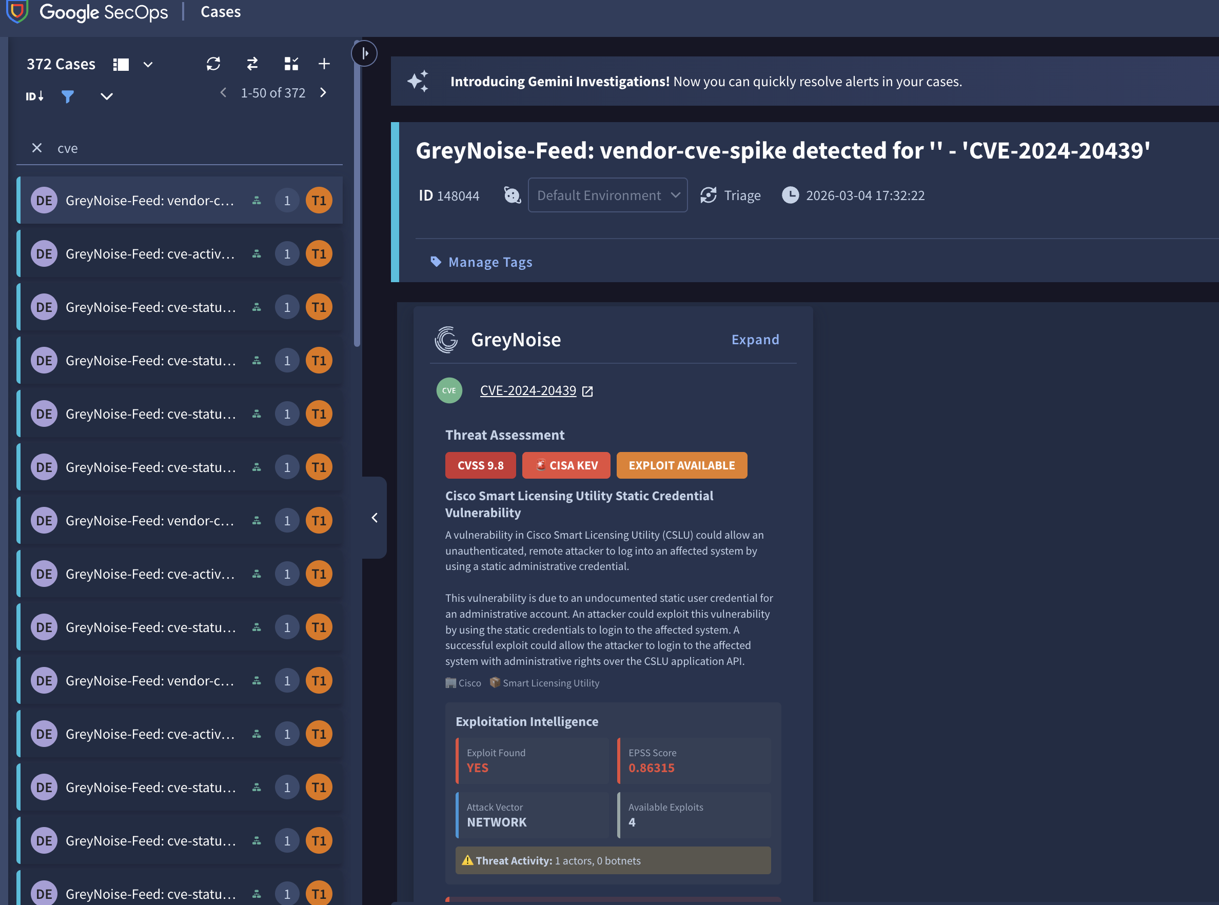 Google SecOps — Full SIEM and SOAR Integration — screenshot 1