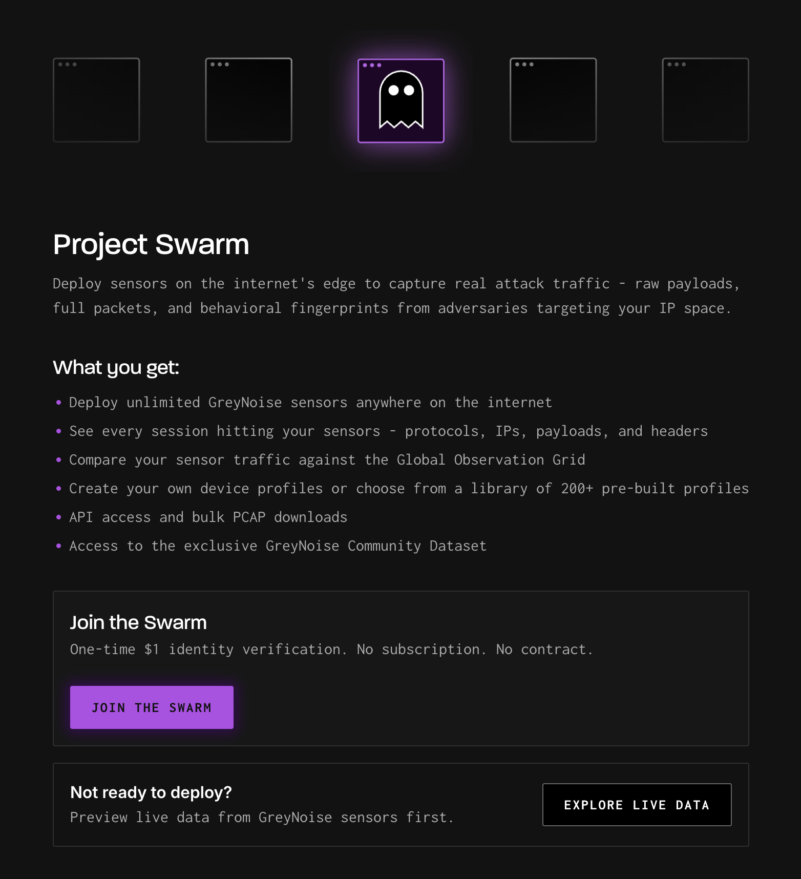 Swarm — Public Launch ($1 Paywall, Sensor Onboarding, Profile Tier) — screenshot 1